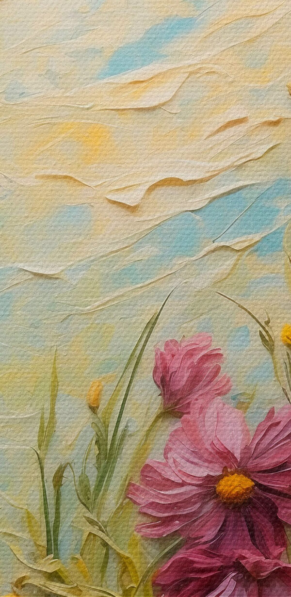 Malerei von Blumen und Gras Malerei von Blumen und Gras