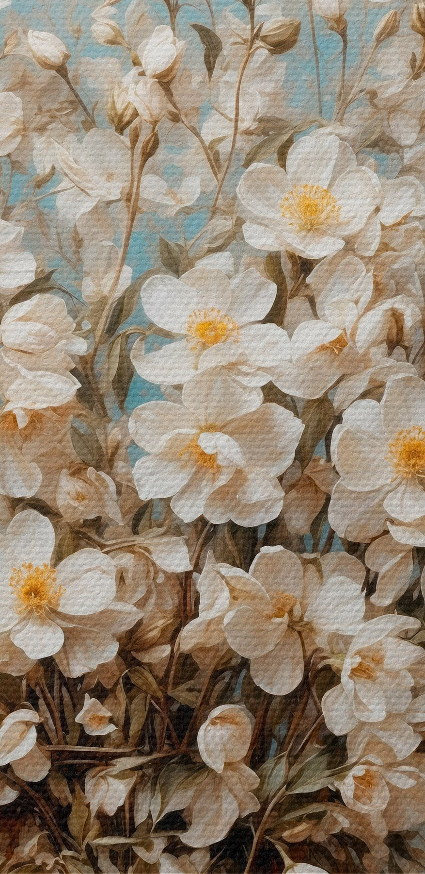 Vase mit weißen Blumen