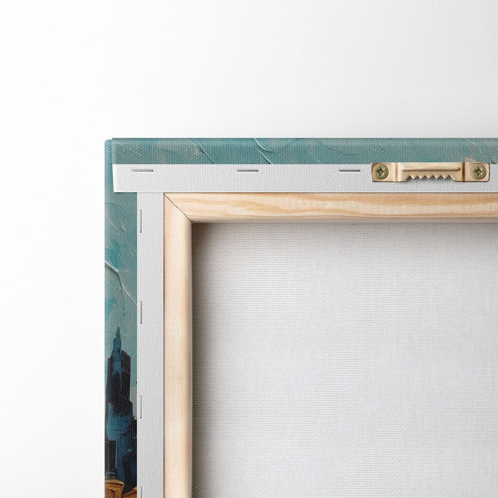 Painting of a city Painting of a city