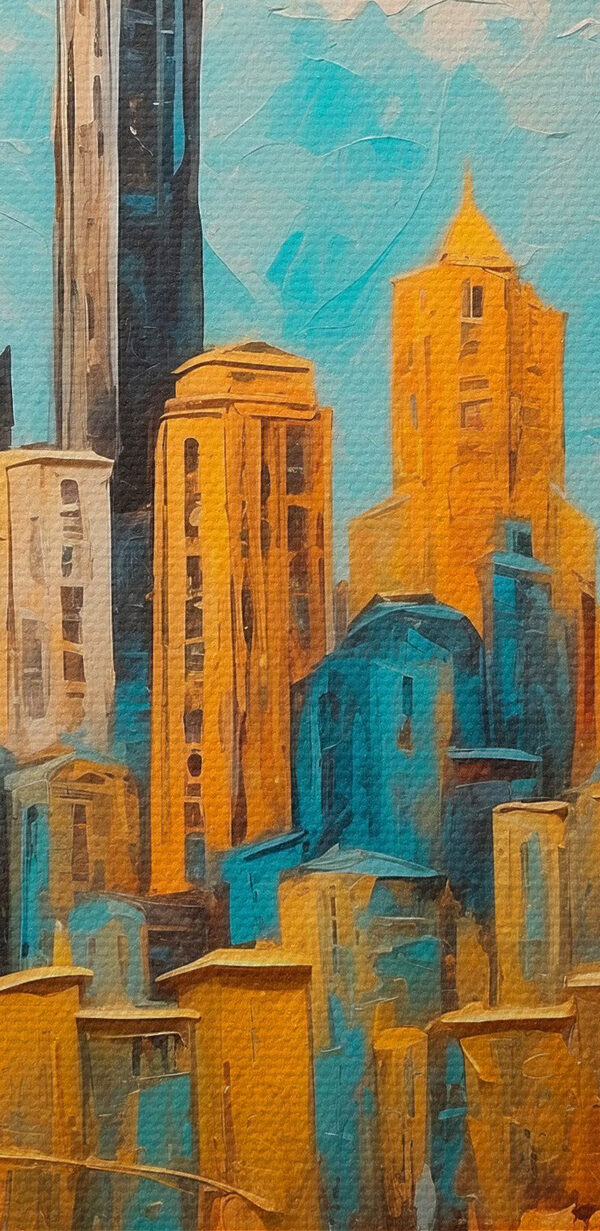 Gemälde einer Stadt Gemälde einer Stadt
