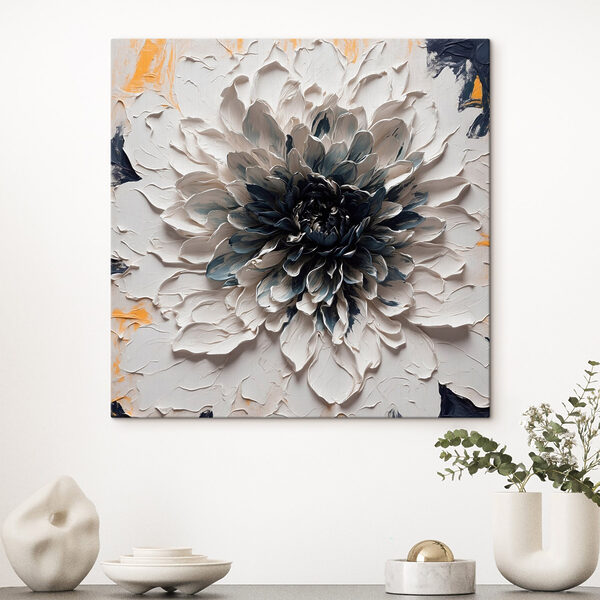 Wandbilder Weiße und schwarze Blume (Artikelnummer: s43113) Wandbilder Wandbilder Weiße und schwarze Blume (Artikelnummer: s43113)