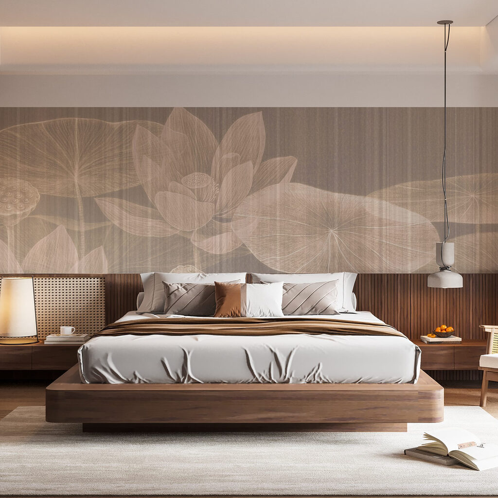 Delicate blooms on tranquil waters Delicate blooms on tranquil waters