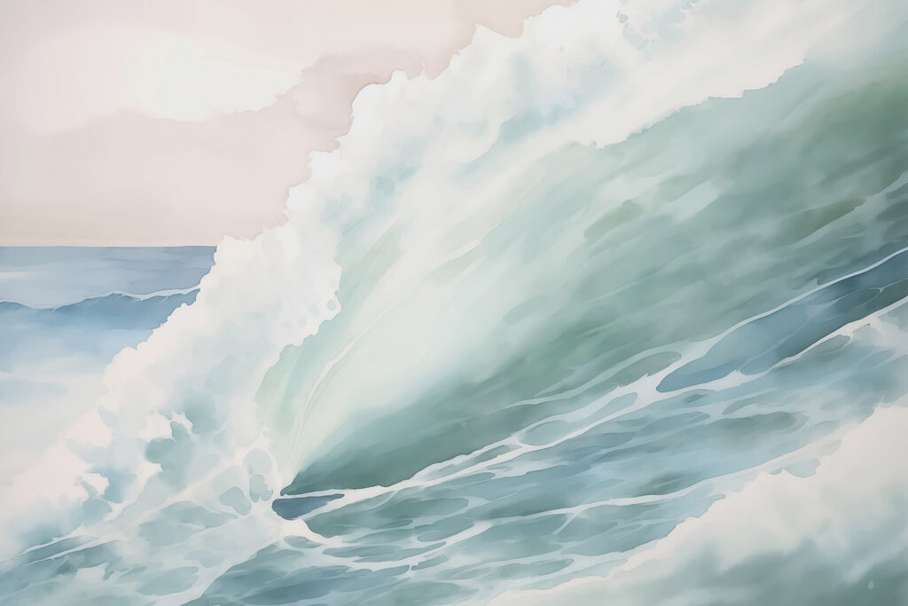 Große Welle im Ozean Große Welle im Ozean