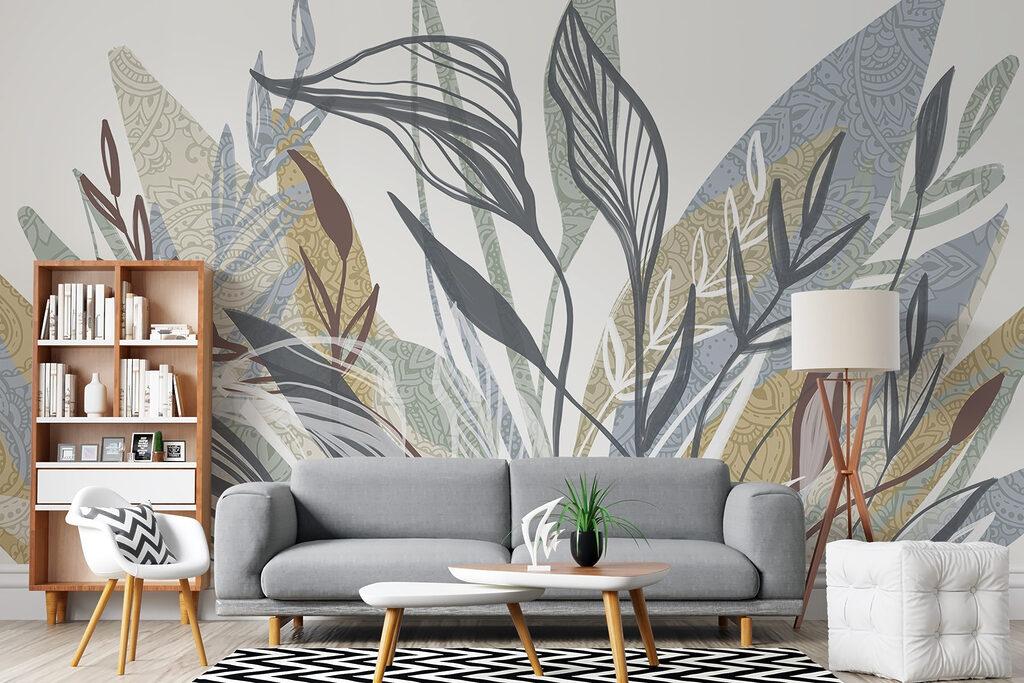 Elegant foliage with intricate patterns