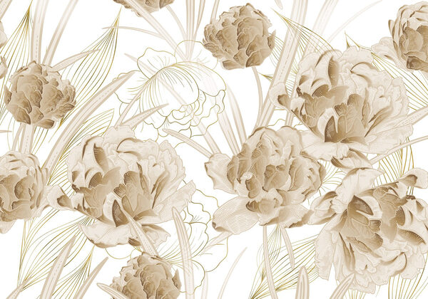 Elegantes florales Design in gedeckten Tönen Elegantes florales Design in gedeckten Tönen