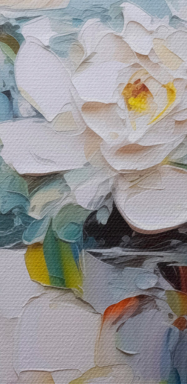 Gemälde von Blumen in einer Tasse Gemälde von Blumen in einer Tasse
