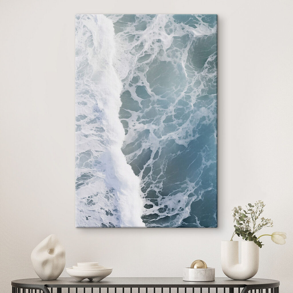 Waves crashing waves on a beach