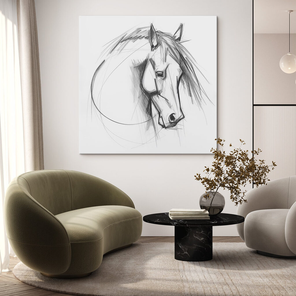 Drawing of a horse