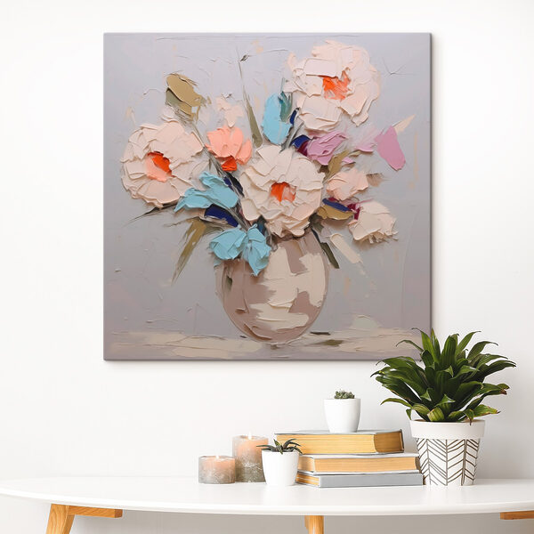 Gemälde von Blumen in einer Vase Gemälde von Blumen in einer Vase