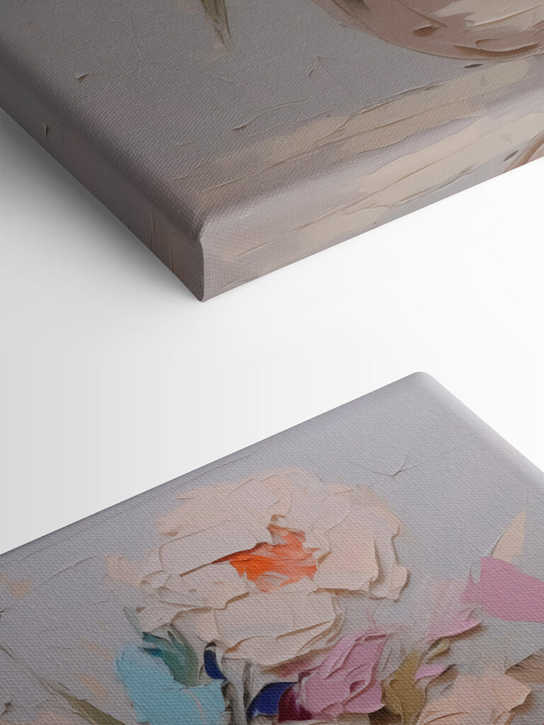 Painting of flowers in a vase