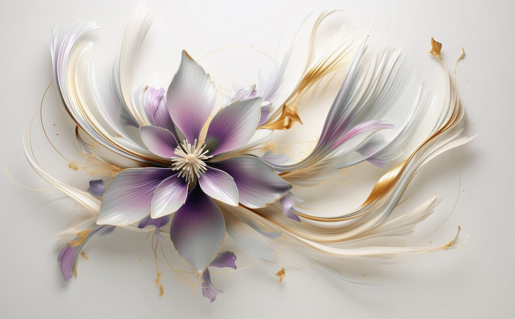 Elegant floral design in soft hues