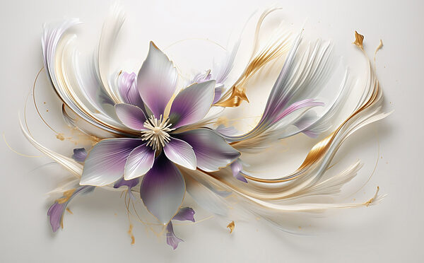 Elegant floral design in soft hues