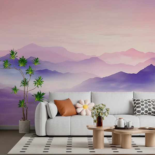 Landschaft mit Bergen und Wolken Landschaft mit Bergen und Wolken