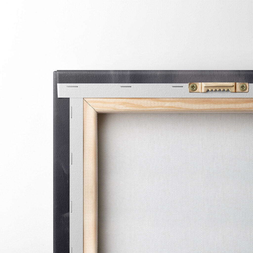 Painting of a girl in a pink dress dancing in the rain