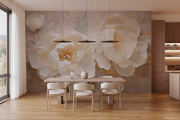 Elegante Blüten mit zarten Blütenblättern geschmückt Elegante Blüten mit zarten Blütenblättern geschmückt