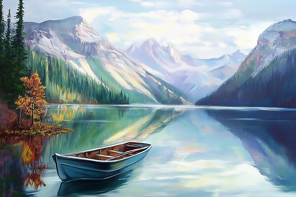 Boat on a lake