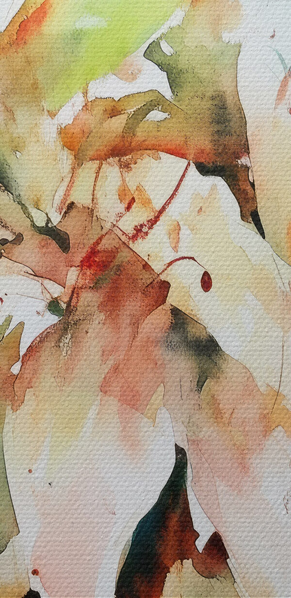 Malerei von Blumen auf einer weißen Fläche Malerei von Blumen auf einer weißen Fläche
