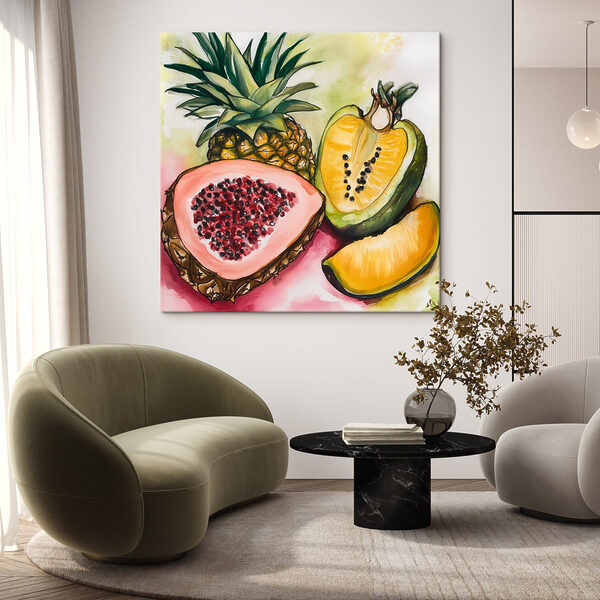 Aquarellmalerei von Obst Aquarellmalerei von Obst