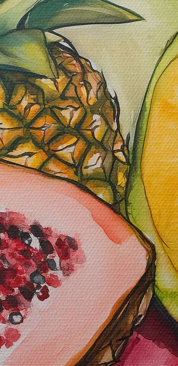 Aquarellmalerei von Obst Aquarellmalerei von Obst