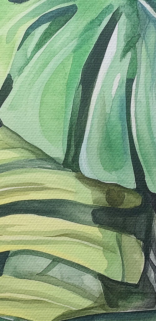 Lush foliage in vibrant hues