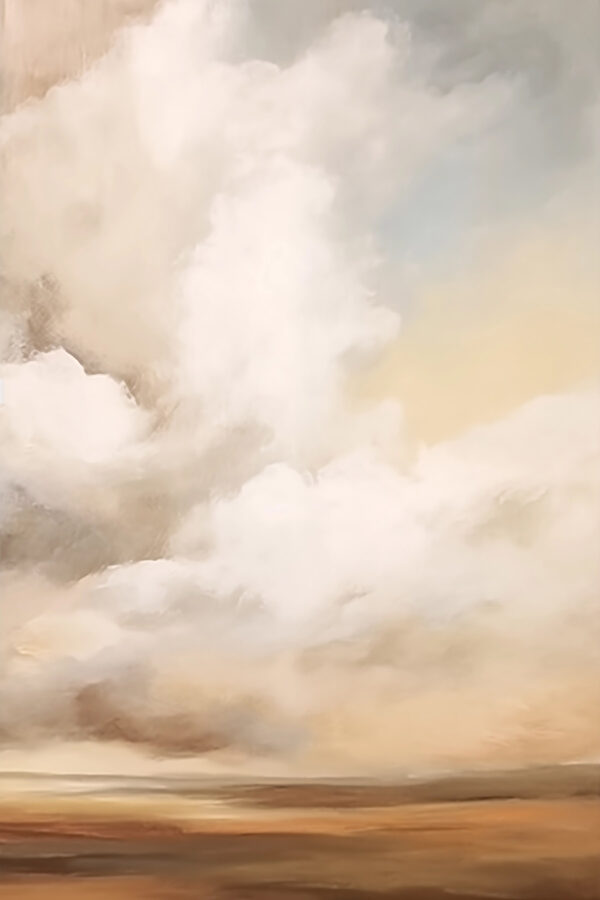 Heitere Wolken über ruhiger Landschaft Heitere Wolken über ruhiger Landschaft