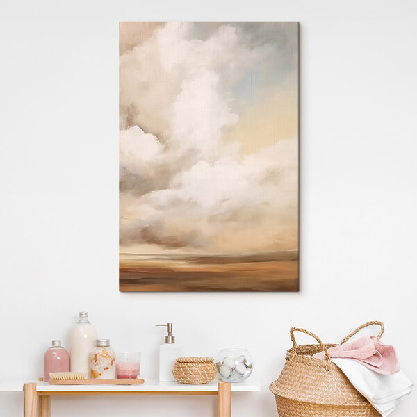 Heitere Wolken über ruhiger Landschaft Heitere Wolken über ruhiger Landschaft