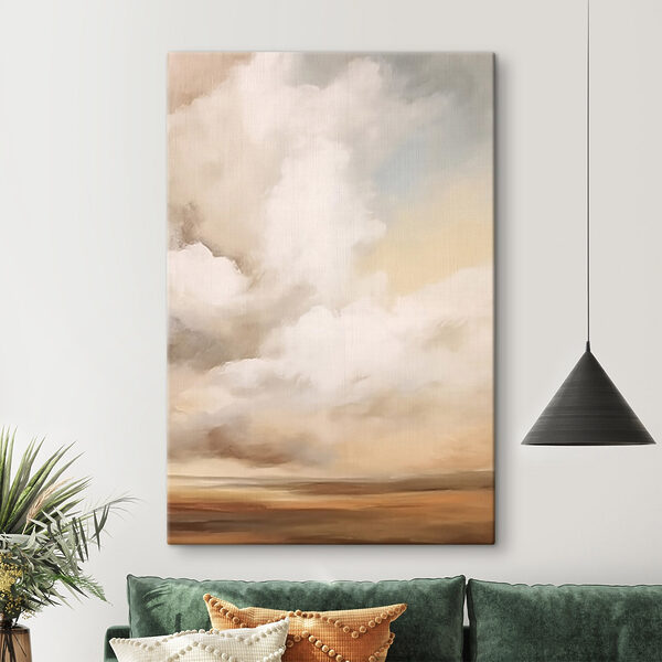 Heitere Wolken über ruhiger Landschaft Heitere Wolken über ruhiger Landschaft