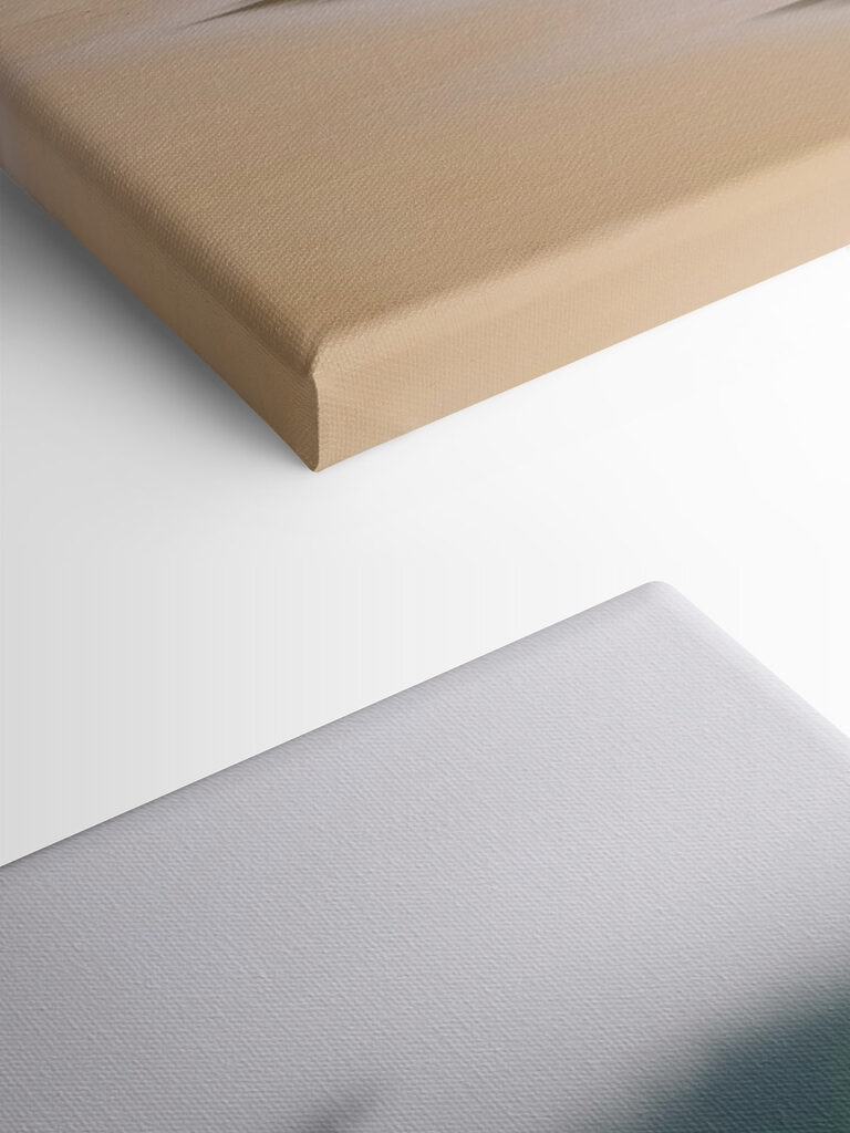 Beach with trees and mountains