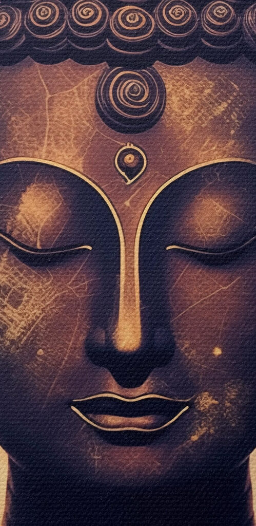 Meditation and peace in dark hues Meditation and peace in dark hues