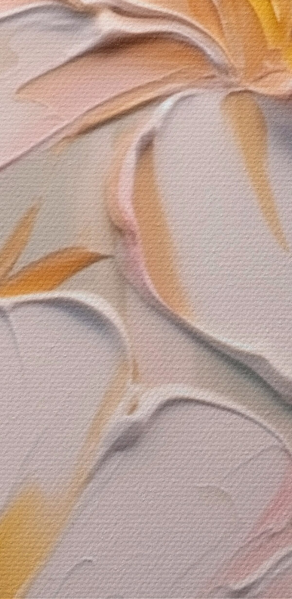 Painting of flowers on a wall