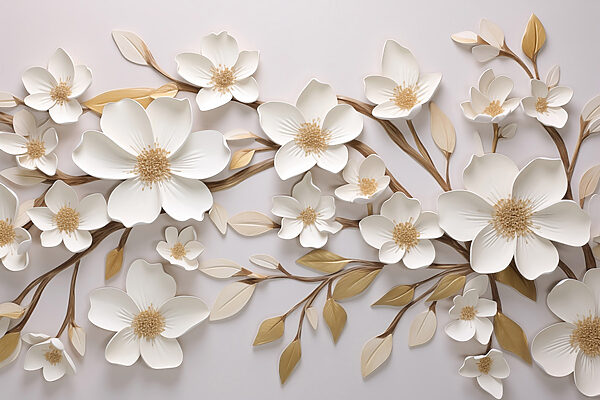Elegant blossoms on a soft backdrop