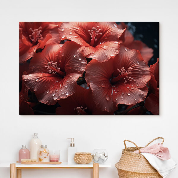 Group of red flowers