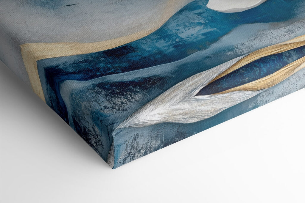 White flowers on a blue background White flowers on a blue background