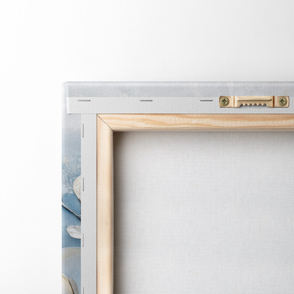 White flowers on a blue background White flowers on a blue background