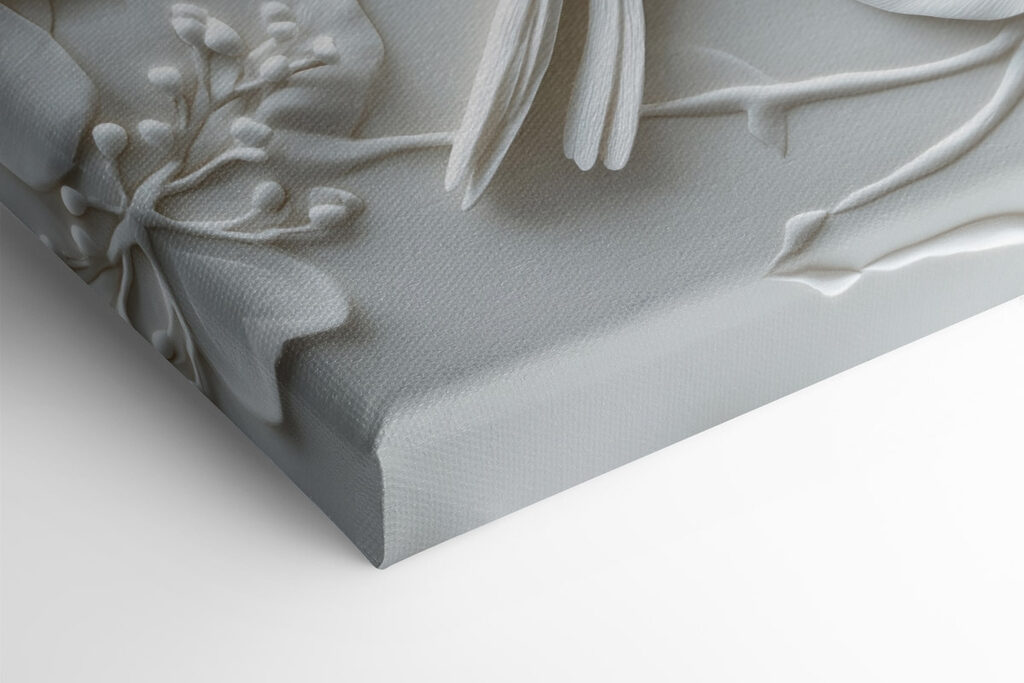 White bird and flower White bird and flower