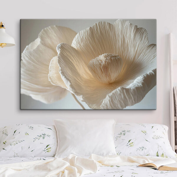 Delicate textured flower petals displayed