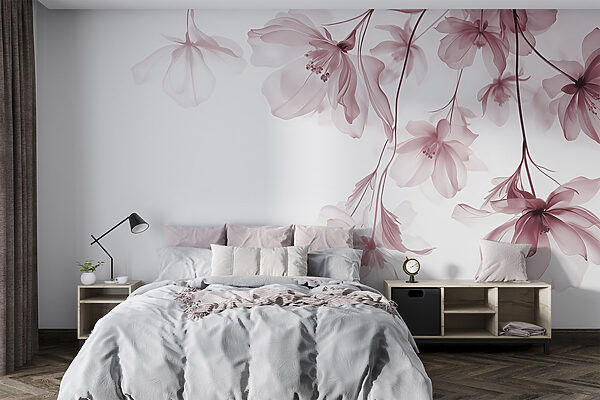 Delicate blooms against soft background