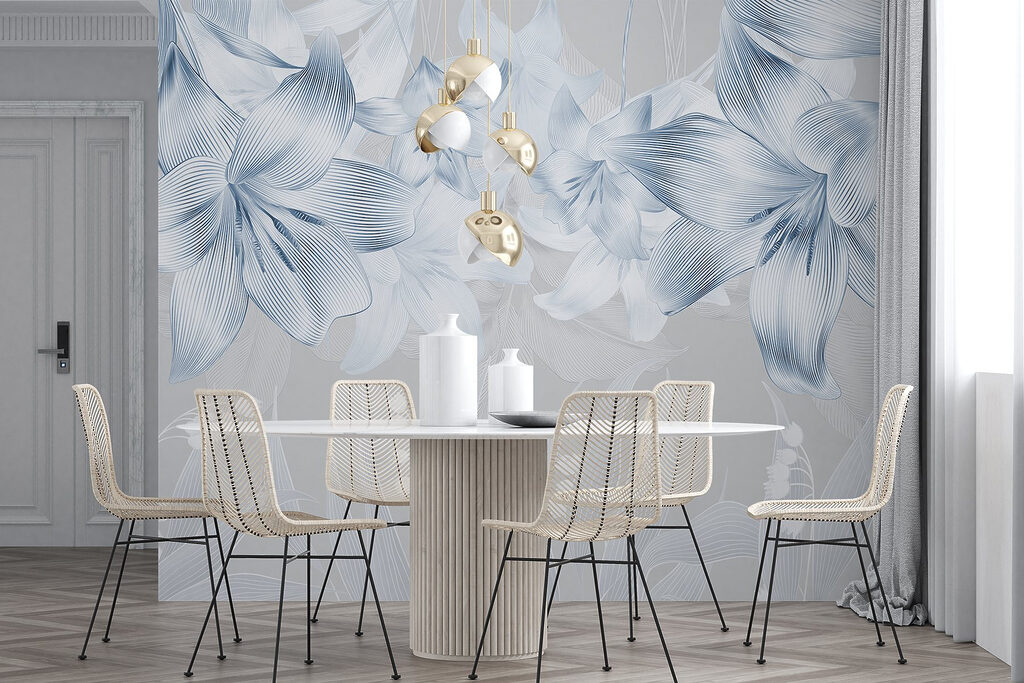 Delicate blooms in subtle shades