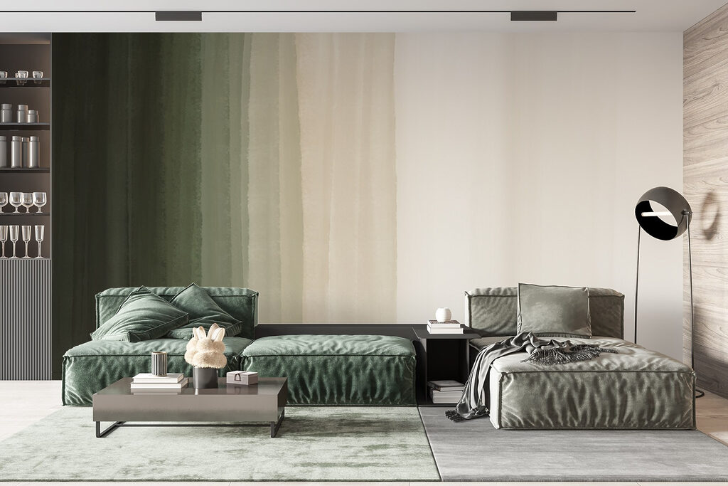 Smooth gradient of earthy tones