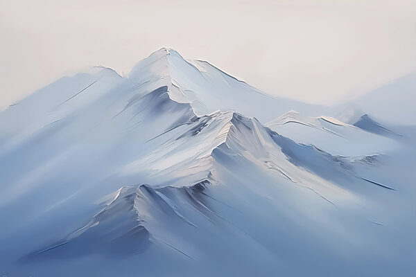 Bergkette mit Schnee Bergkette mit Schnee