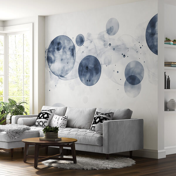 Group of circles with smoke