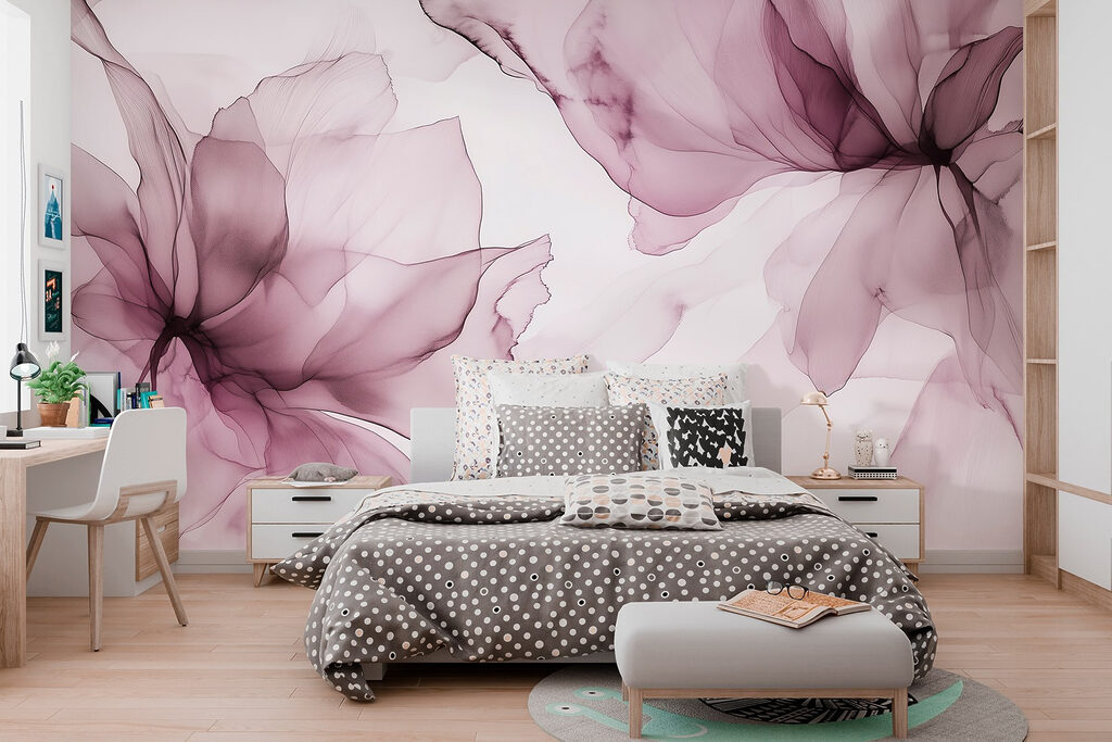 Fluid petals in soft hues Fluid petals in soft hues