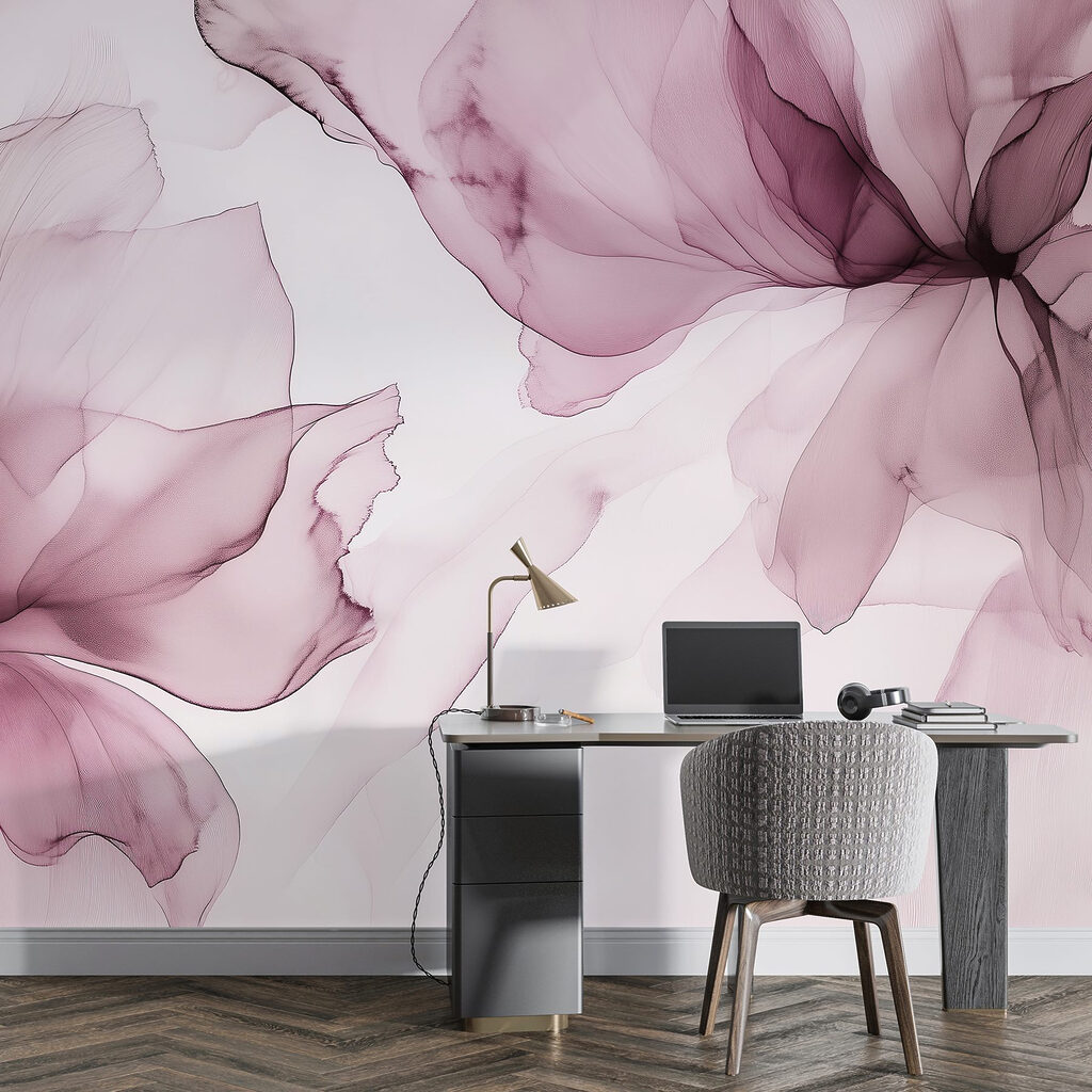 Fluid petals in soft hues Fluid petals in soft hues