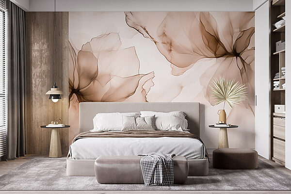Zartes florales abstraktes Design Zartes florales abstraktes Design