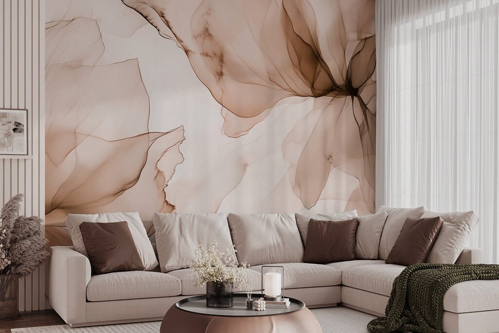 Delicate floral abstract design Delicate floral abstract design