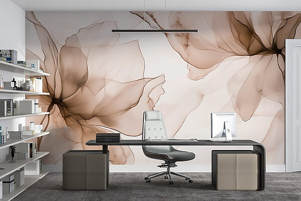 Zartes florales abstraktes Design Zartes florales abstraktes Design