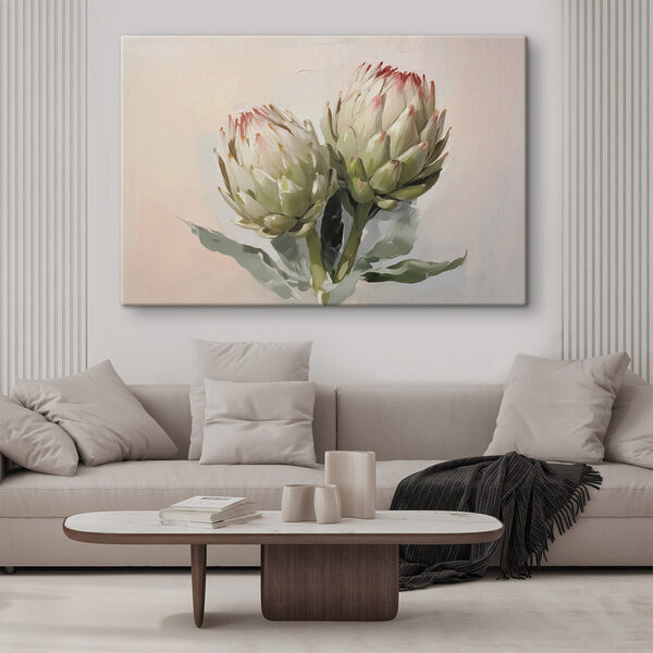 Kunst Artischocken auf weißem Hintergrund Kunst Artischocken auf weißem Hintergrund