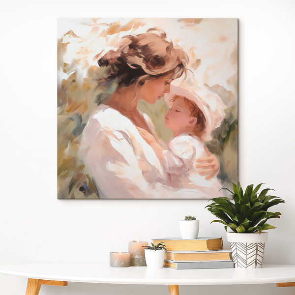 Frau hält ein Baby Frau hält ein Baby