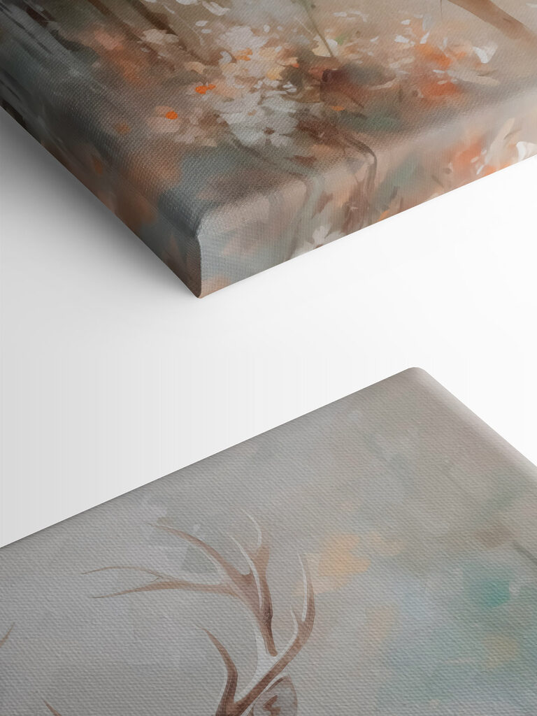 Painting of a deer with antlers