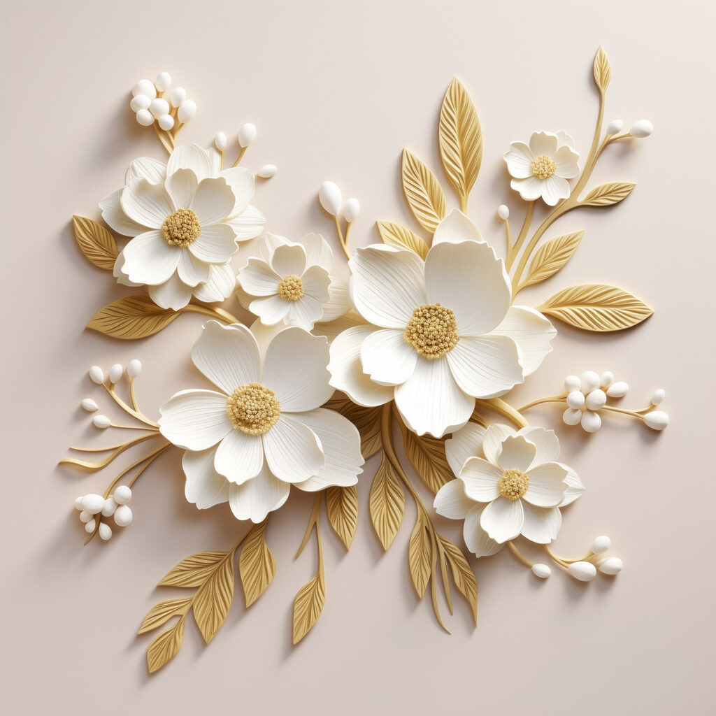 Elegant floral arrangement in soft hues